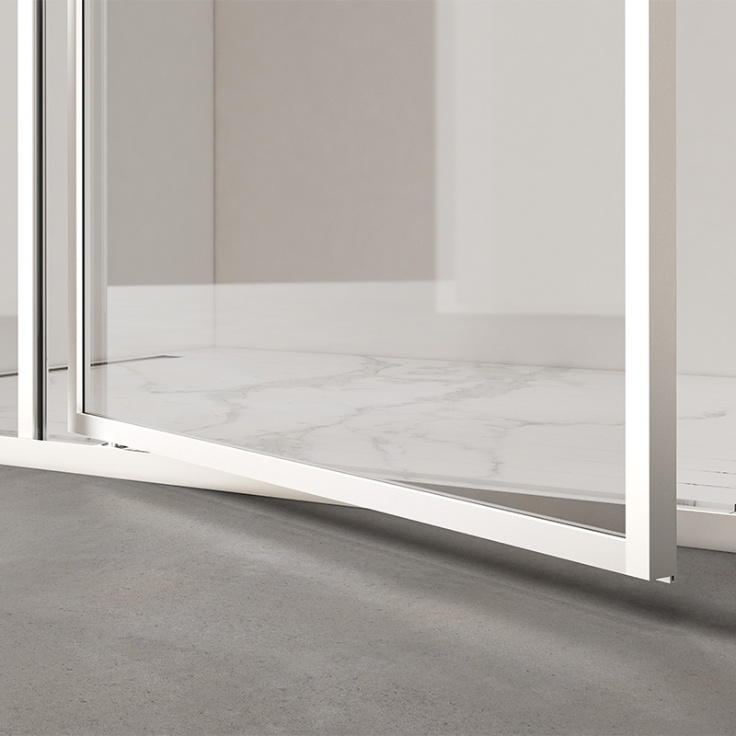 Concealed Pivot Shower Door  Pivot Shower Door  Full-framed Shower Door (5)