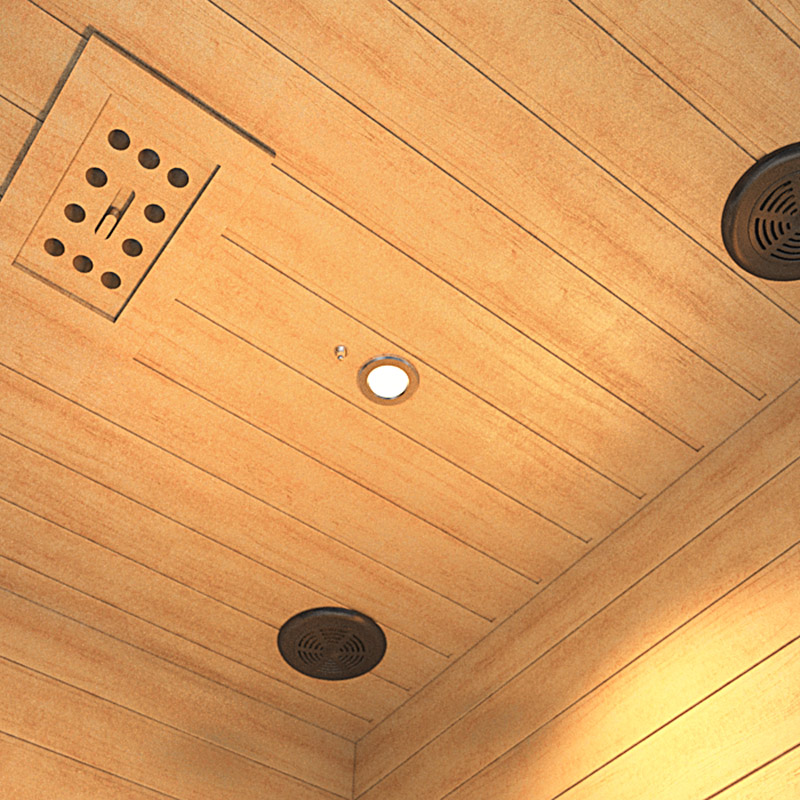 Far-infrared Sauna Room  Sauna Cube  Panoramic Sauna Room (4)