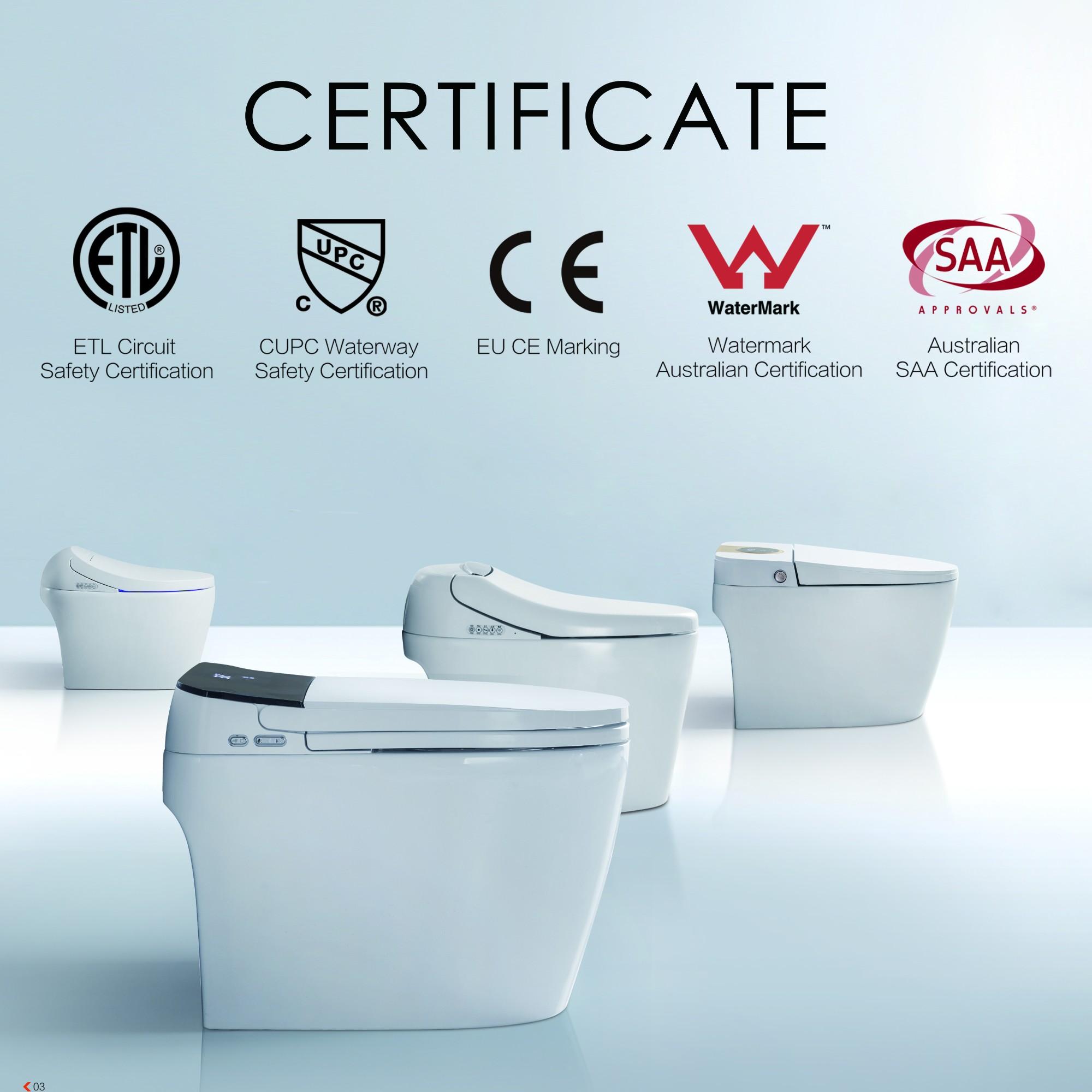 Smart Toilet Certifications for International Markets